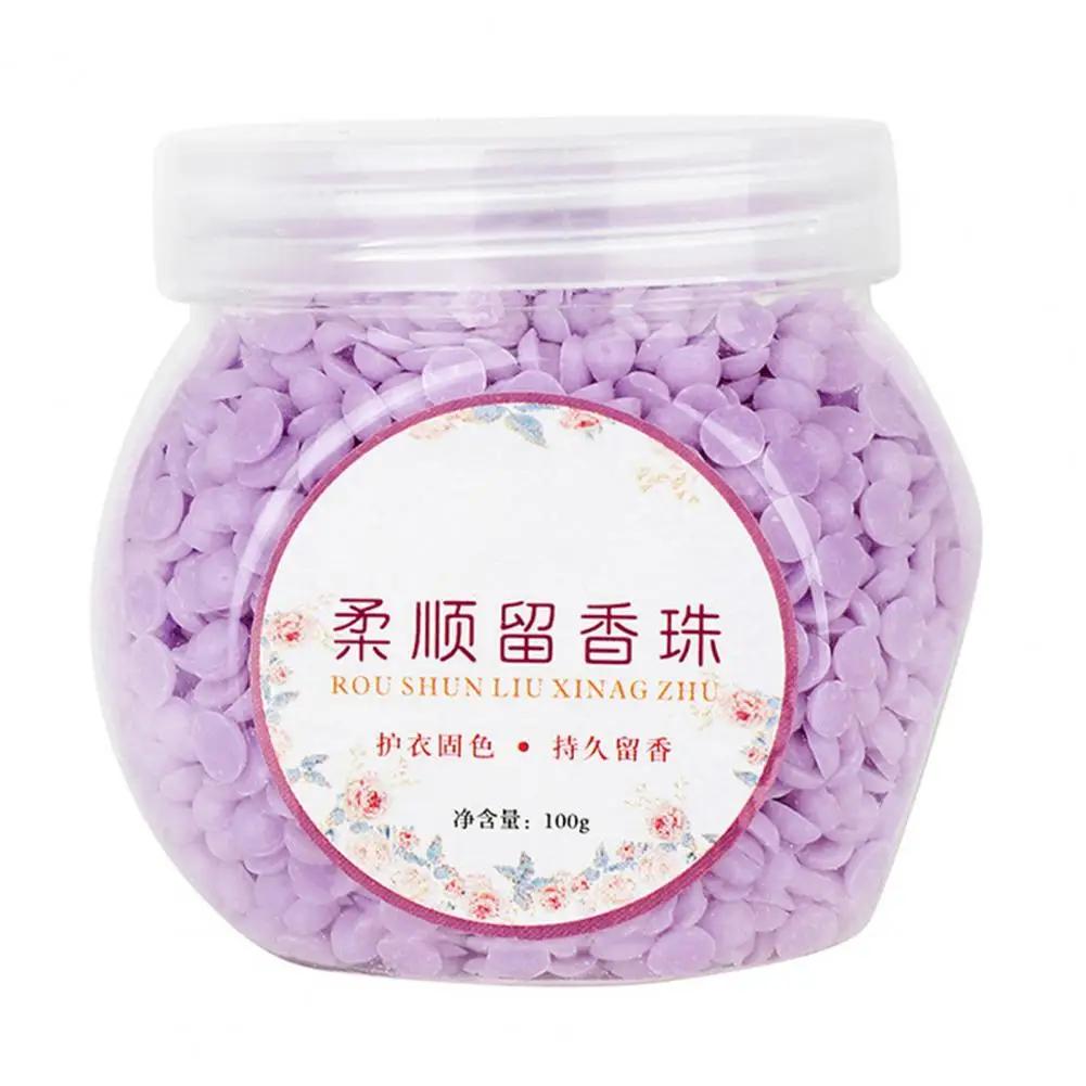 100g/Box Clothes Scent Beads Convenient Increase Aroma Refreshing Softener Beads Soft Laundry