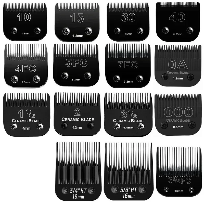 Pet Dog Grooming steel Detachable Blade Compatible with Andis/Oster A5/Wahl KM Series Animal Clippers