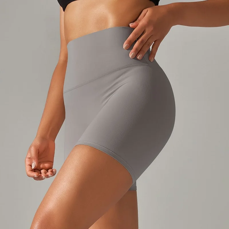 Women Yoga Shorts High Waisted Elastic Breathable Sports Leggings Running Cycling Shorts for Sport Fitness Workout Running Gyms