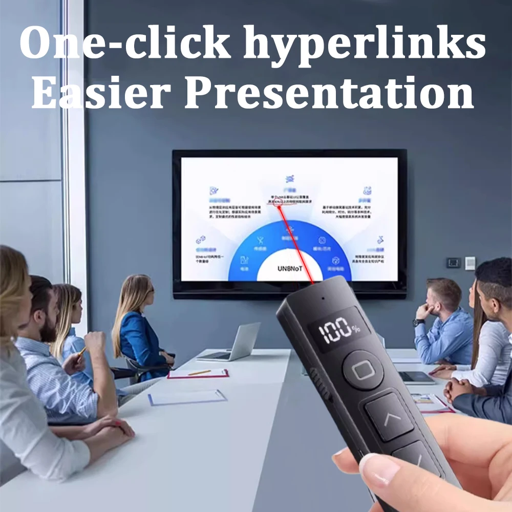 2024 Wireless Presenter Page Turning Pen PPT Page Turner Pen with Remote Control PPT Presentation USB PowerPoint Pointer Mouse