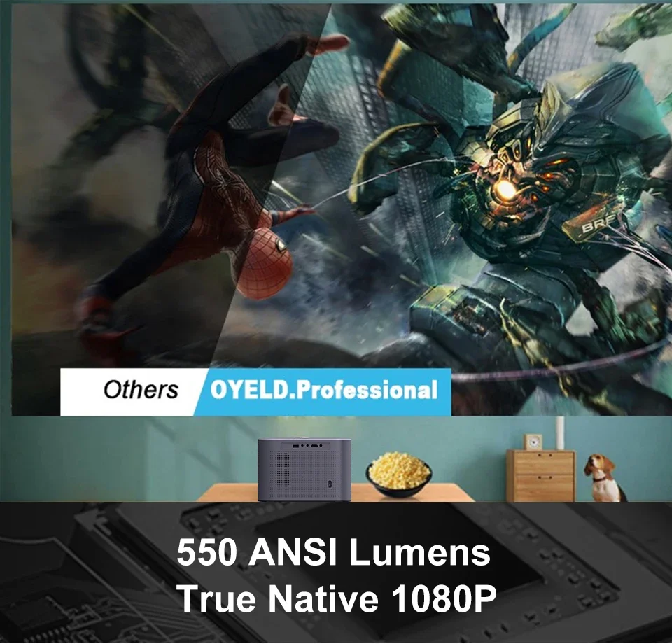 Acp 990 프로젝터 Aaxa Pico A10 미니 HD 소형 8K UHD 5G 5000 안시루멘 3LCD 레이저 4K Toptro 프로젝터 Hy300 Ai