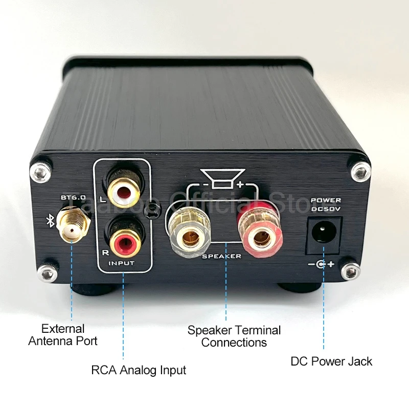 미니 GaN DSP 블루투스 6.0 앰프 300W 모노 채널 클래스 D 앰프 자동차 오토바이 홈 시어터 오디오 시스템용 USB 재생