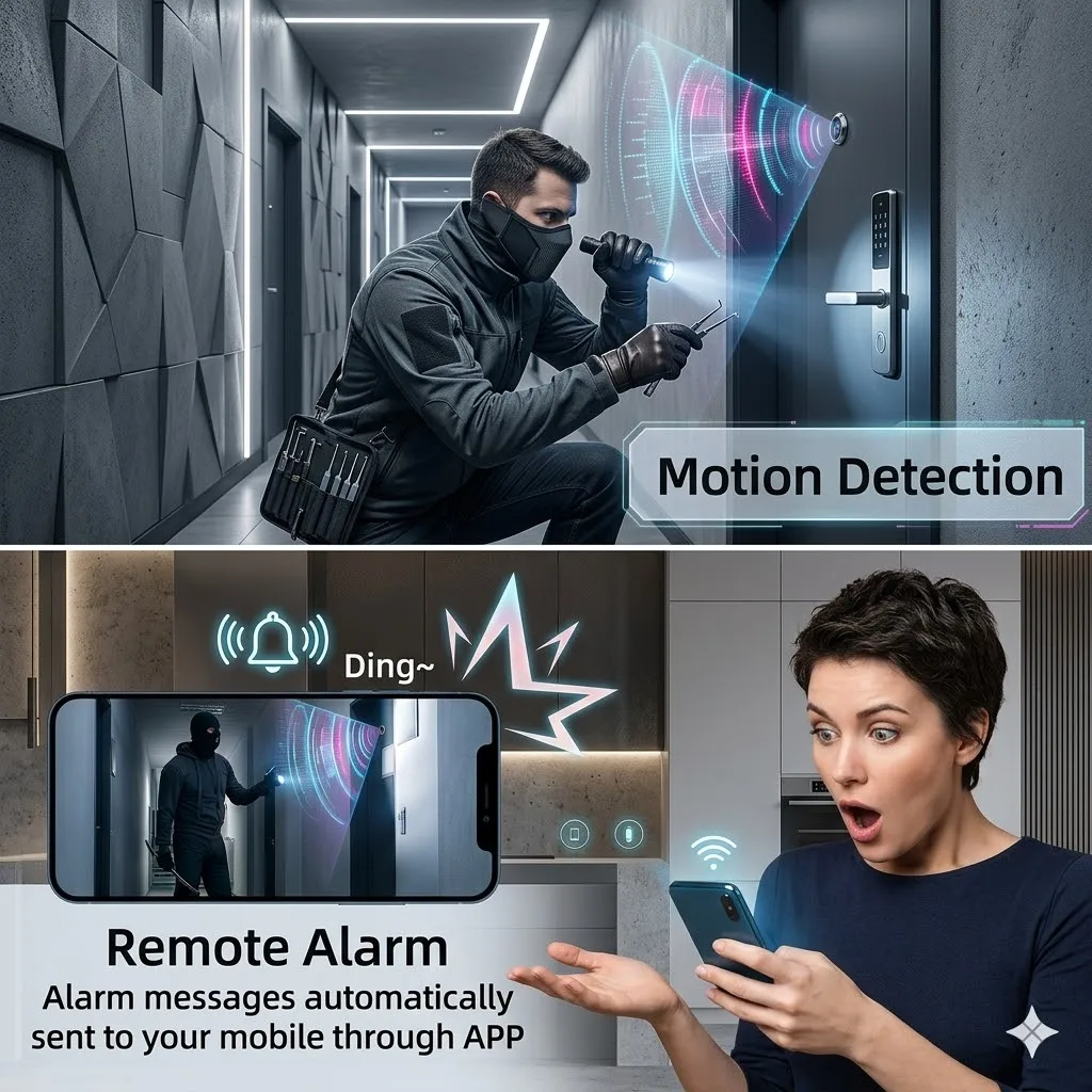 iCSEE Door Eye Hole Security 3MP 2K HD 170° Wide Angle FishEye CCTV Network Mini Peephole Door Wifi Camera P2P Xmeye VMS 3