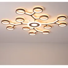 

Aluminum Ceiling Chandelier Remote Control Dimming LED Lights Living Room Bedroom Restaurant Study Room Ceiling Lamp Fixture