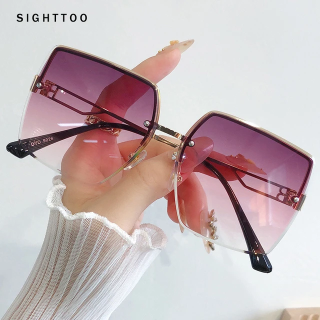 2023 Vintage Big Frame Sunglasses Women Brand Designer Gradient Lens  Driving Sun Glasses UV400 Oculos De Sol Feminino - AliExpress