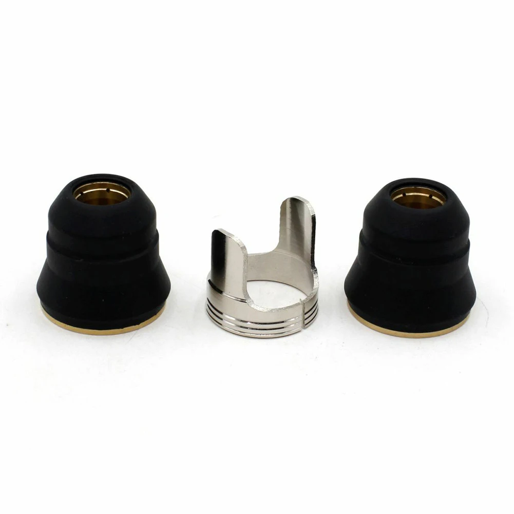 

For Welding Tools Cutting Cover Torch Bracket Durable Plasma Shield Cup Holder 3 Pcs Cutting Consumables For PT60