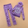 Women's Tracksuit Set Crystal Pattern Jacket and Long Pants Warm Two-Piece Set Casual Women's Outfit 1