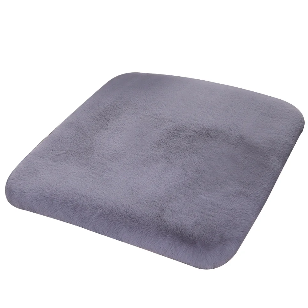 

Artificial Wool Car Seat Cushion Excellent Elasticity and Recovery Keep Your Seat Clean and Protected Easy Care Black