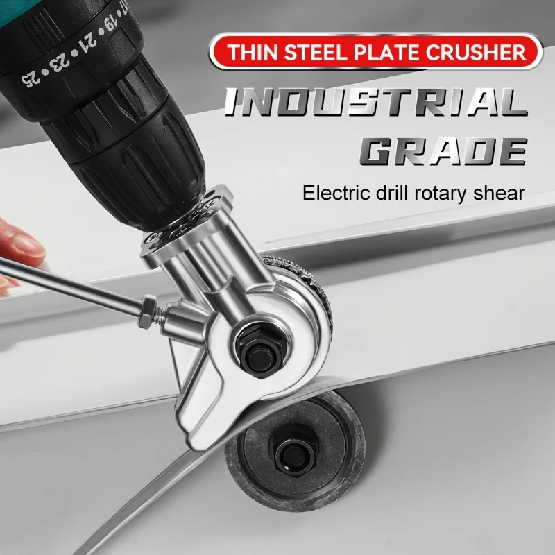 Electric Drill Plate Cutter, Power Tool Accessories Metal Drill Attachment Electric Cutter Power Tool Part for Cut