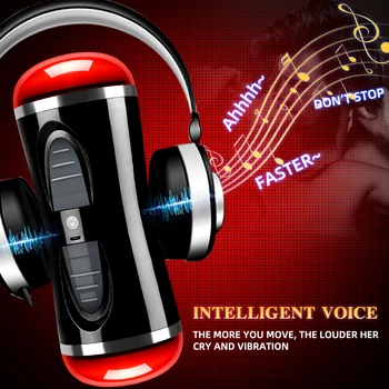 Automatic Sucking Male Masturbator Cup Heating Real Vagina Blowjob Electric Vibrator Pocket Pussy Adult Goods Sex Toys for Men 3