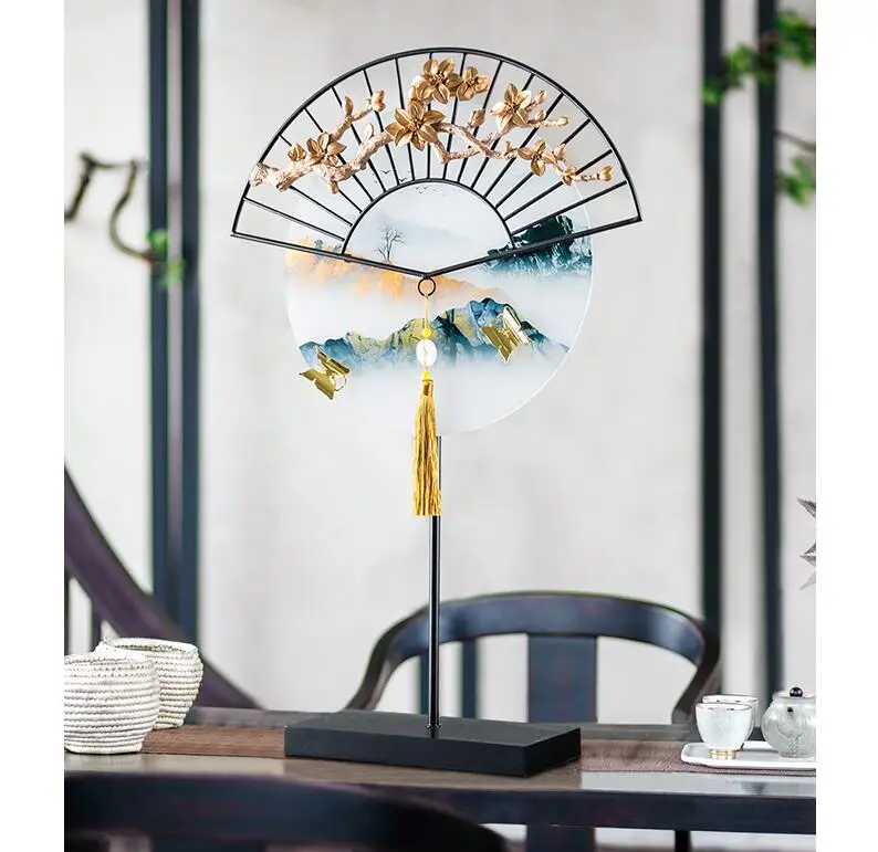 

Chinese Zen Landscape Alloy Resin Accessories Livingroom Home Table Figurines Crafts Hotel Office Desktop Ornaments Decoration