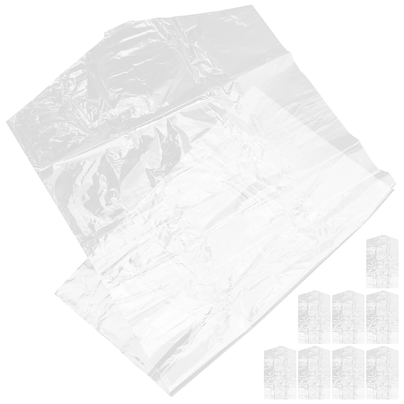 

60*100cm Clothes Dust Cover Disposable Dust Suit Bag Waterproof Garment Bags Wardrobe Hanging Clothing Coat Dust Cover
