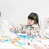 Wooden Pretend Play Doctor Toys For Kids Veterinarian Role-playing Medical Educational Toy Simulation Medicine Chest Set Gift 6