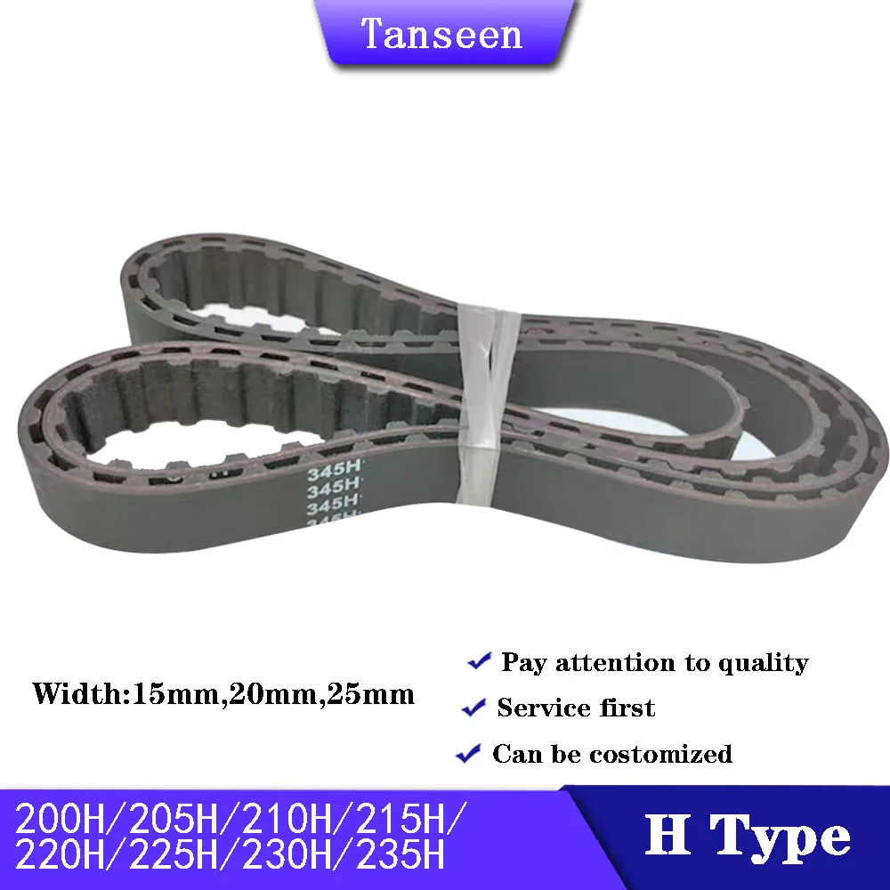 

Trapezoid H Timing Belt 200H 205H 210H 215H 220H 225H 230H 235H Width 15/20/25mm Rubber Belt Closed Loop