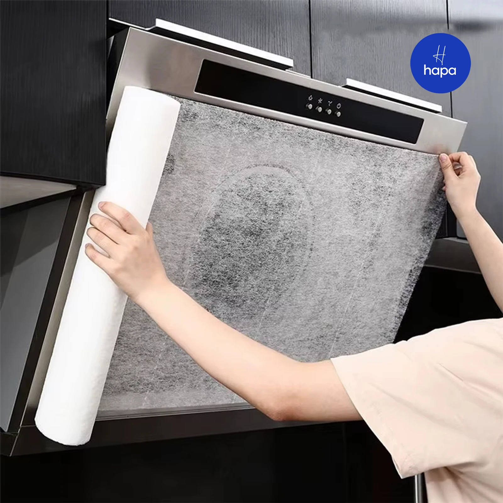 5M/10M Disposable Hood Oil Filter Paper Non-woven Cooker Hood Extractor Fan Filter Kitchen Grease Anti Oil Cotton