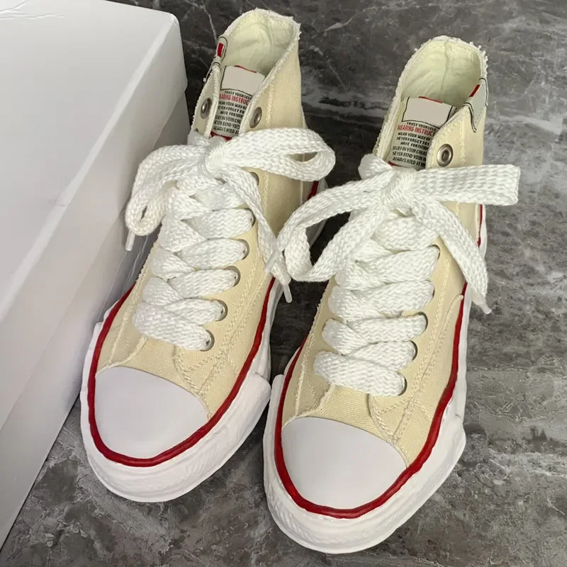 

GD Thick Bottom Japanese MMY Canvas Shoes Mihara Couple Board Shoes Yasuhiro Shoes Men's Casual Shoes Women's Sneakers
