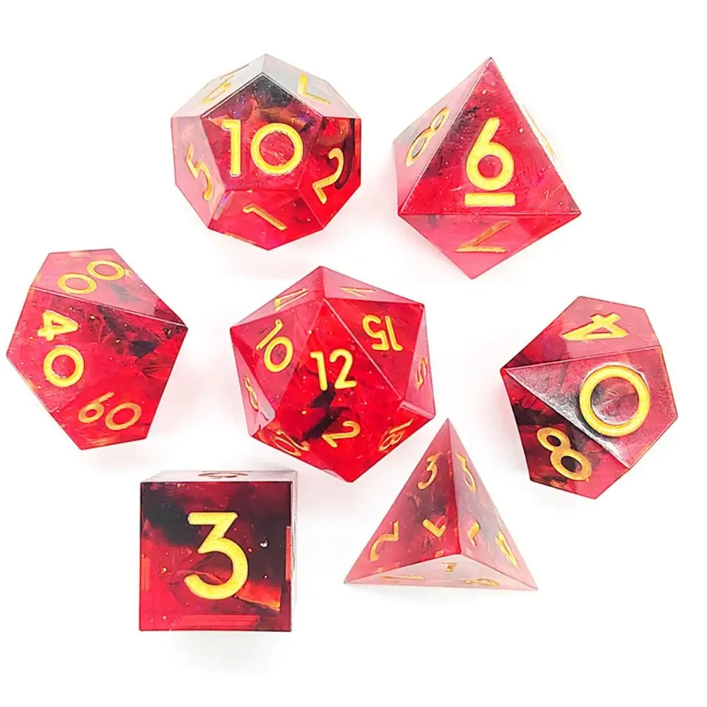 

Polyhedral Dragon Digital Dice Home Decor Ornaments Crystal DND Dice Resin Creative Tarot Game Party Toys