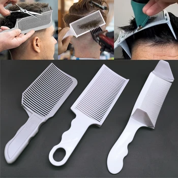 1/2/3 pezzi kit pettine per capelli da barbiere taglio dei capelli superiore piatto sbiadimento stying pettine sbiadito uomo spazzola sbiadita accessori per utensili per capelli da salone 1