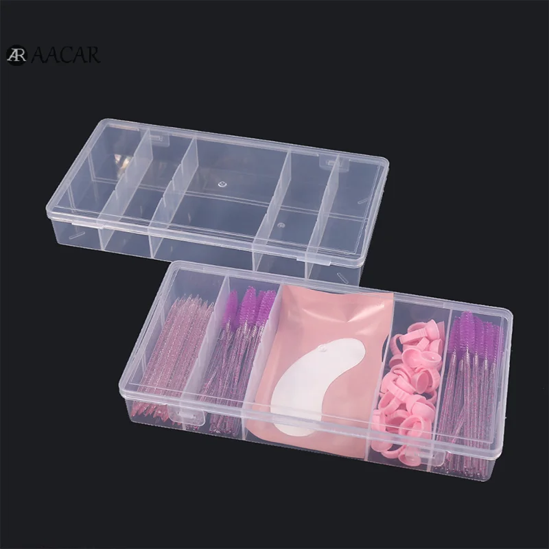 

Multi-Cell Storage Eyelash Extension Tools SubPacking Tattoo Supply Portable Glue Ring Finger Sleeve Needle Tip Cotton Sheet Box