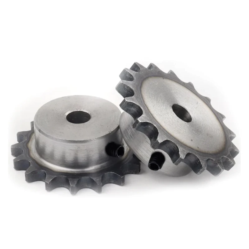 2pc  04c Sprocket 22Teeth Hole 8/10/12/15mm 25H 45# Steel Sprocket 04c Table Wheel Finished Hole Sprocket Screw Hole M5