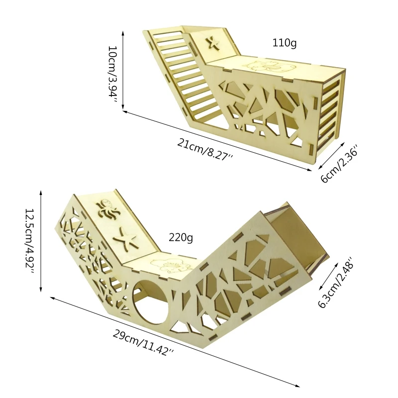 Hamster Tunnel Toy Climbing House Small Pet Wooden Hideout Tube Cage Decor for Small Hamsters Easy to Assemble,hamster toy maze,hamster cage tunnel,small pet tunnel
