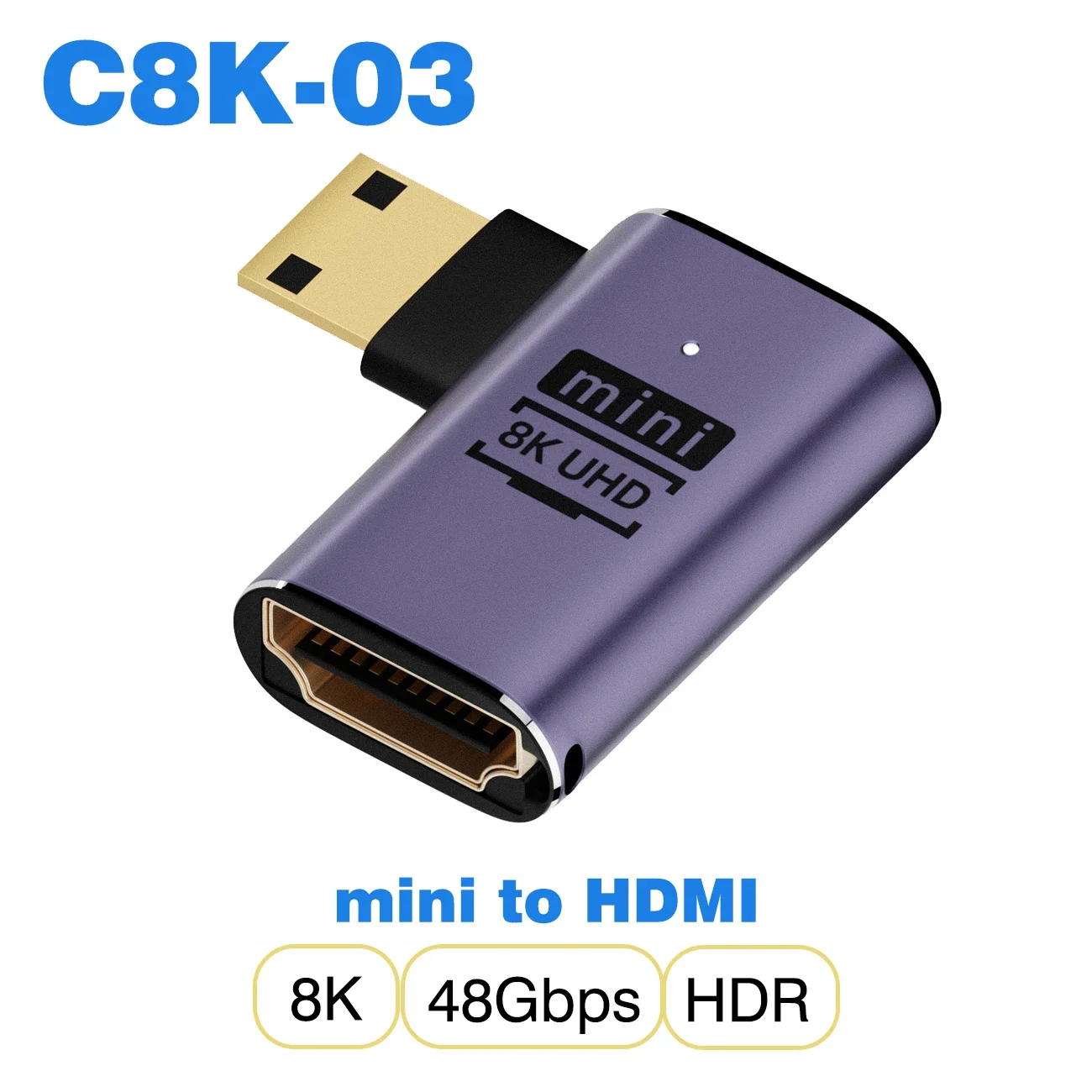 Ultra High-Speed Mini Micro HDMI to HDMI 2.1 Converter - 8K/4K Resolution Support