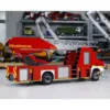 New 1/14 4x2 RC Fire Truck Remote Control Fire Fighting Vehicles With Light Sound Painted Assembled Car Toy Model Gifts 6