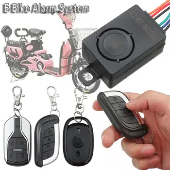 36-72V sistema di allarme E-Bike per Scooter per moto di ricambio antifurto con due telecomandi di sicurezza per biciclette elettriche