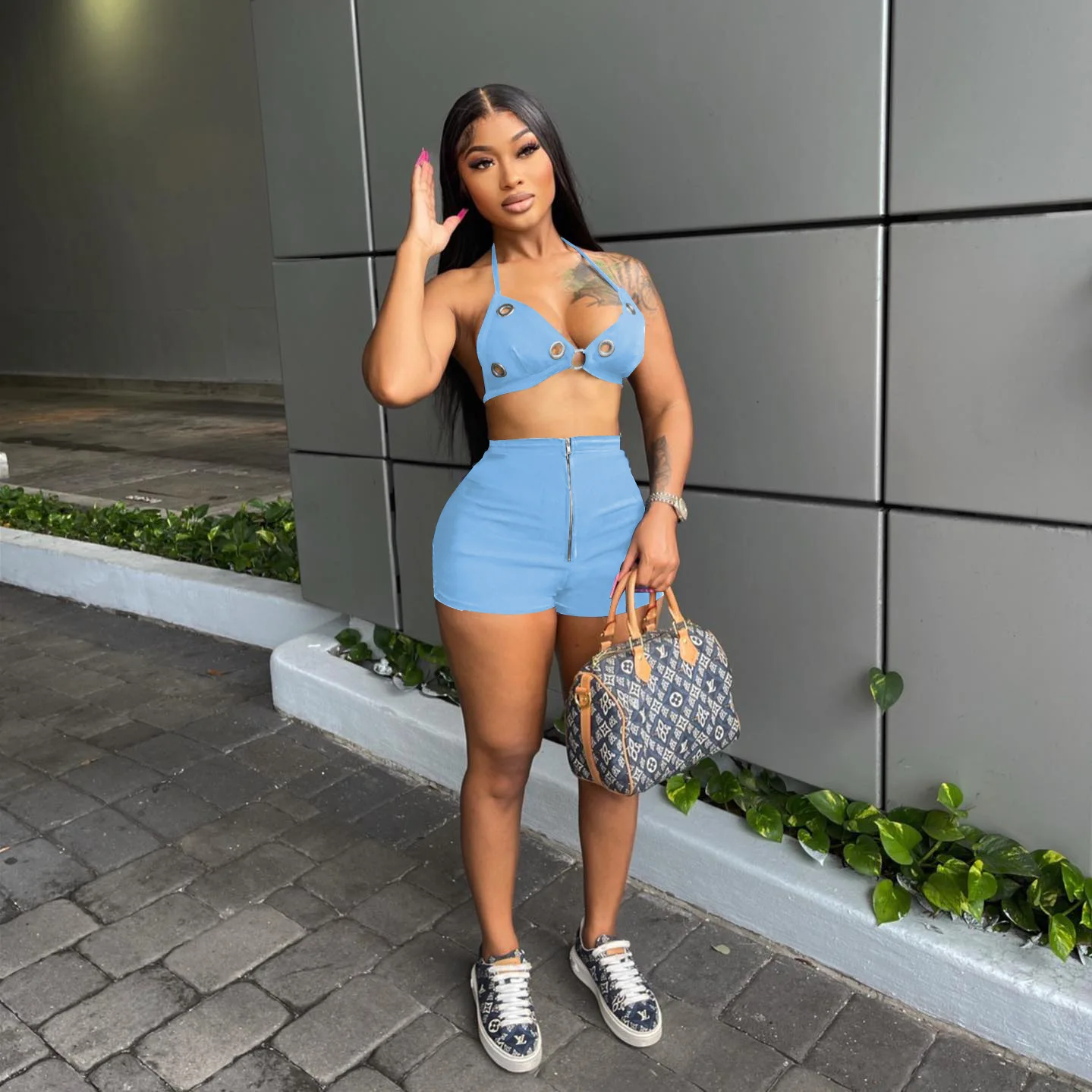 Womens Shorts Cute Biker Short Sets Cute Cropped Biker Shorts