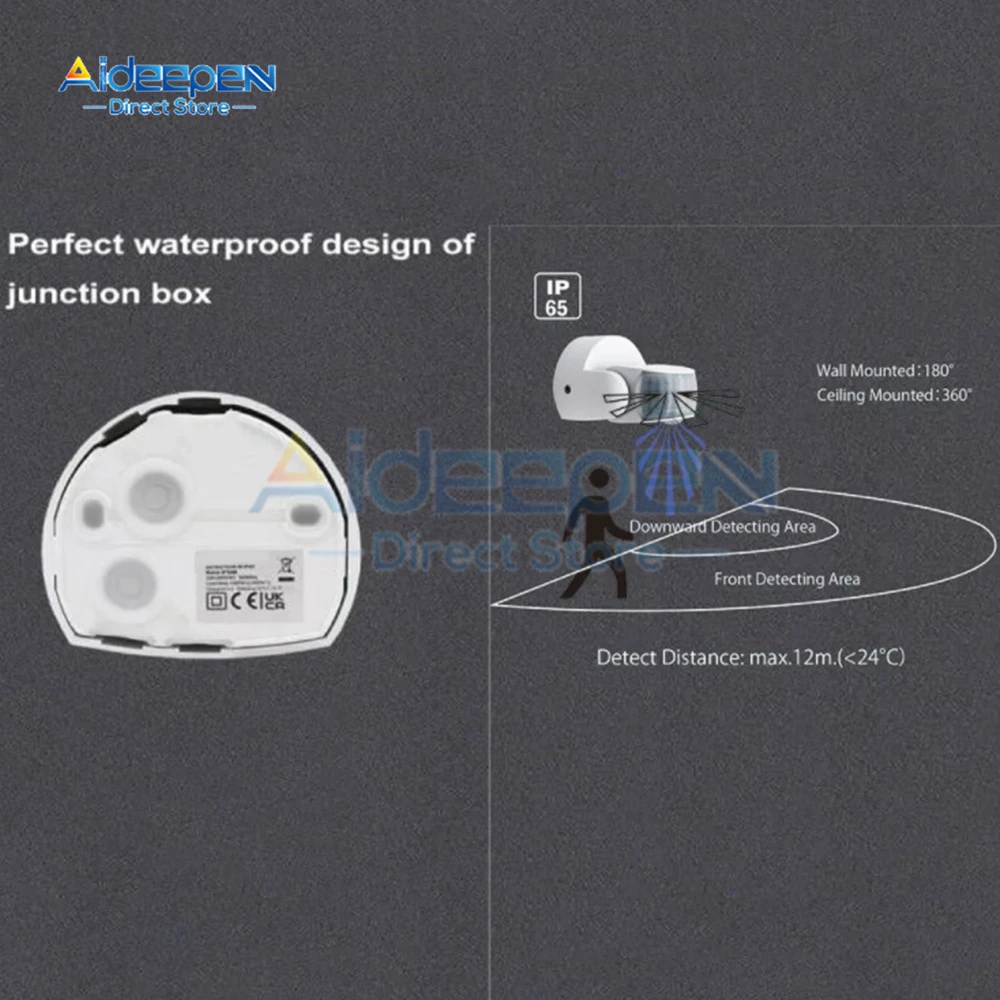 Outdoor Infrared Motion Sensor Light with Adjustable Timer and Wide-Angle Detection