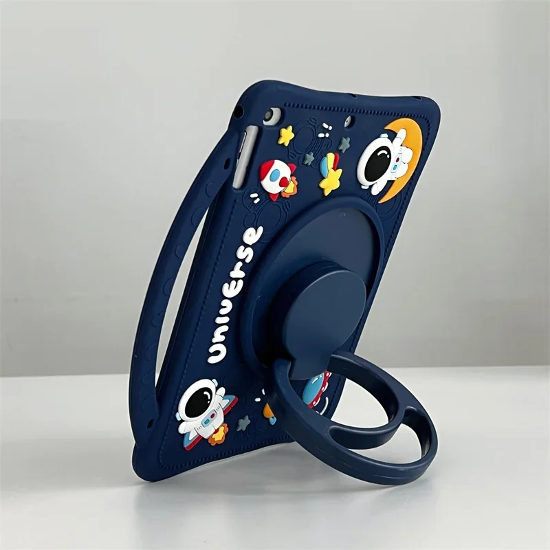 3D Cartoon Silicone Kids Rotating Stand Cover