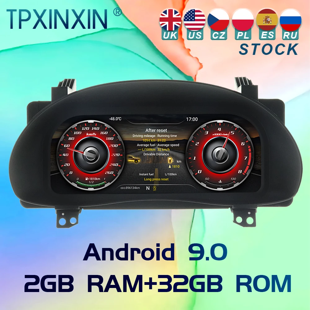 

For Toyota Corolla 2014 2015-2017 Digital Cluster Virtual Cockpit Linux Dashboard Instrument Speed Meter Screen Car Radio Player