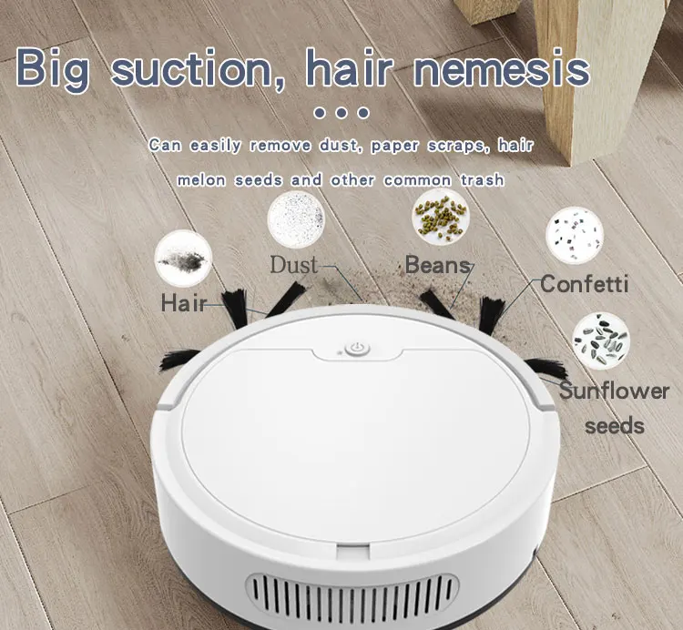 Bowai aspirateur robot OB8s robot de balayage de sol 3 en 1 amélioré