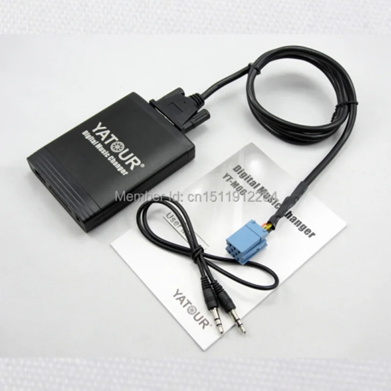 

USB YATOUR Digital Music Changer Car MP3 Player AUX for Smart 450 Lybra Fiat Bravo Marea 8-Pin Grundig Stereo Adapter