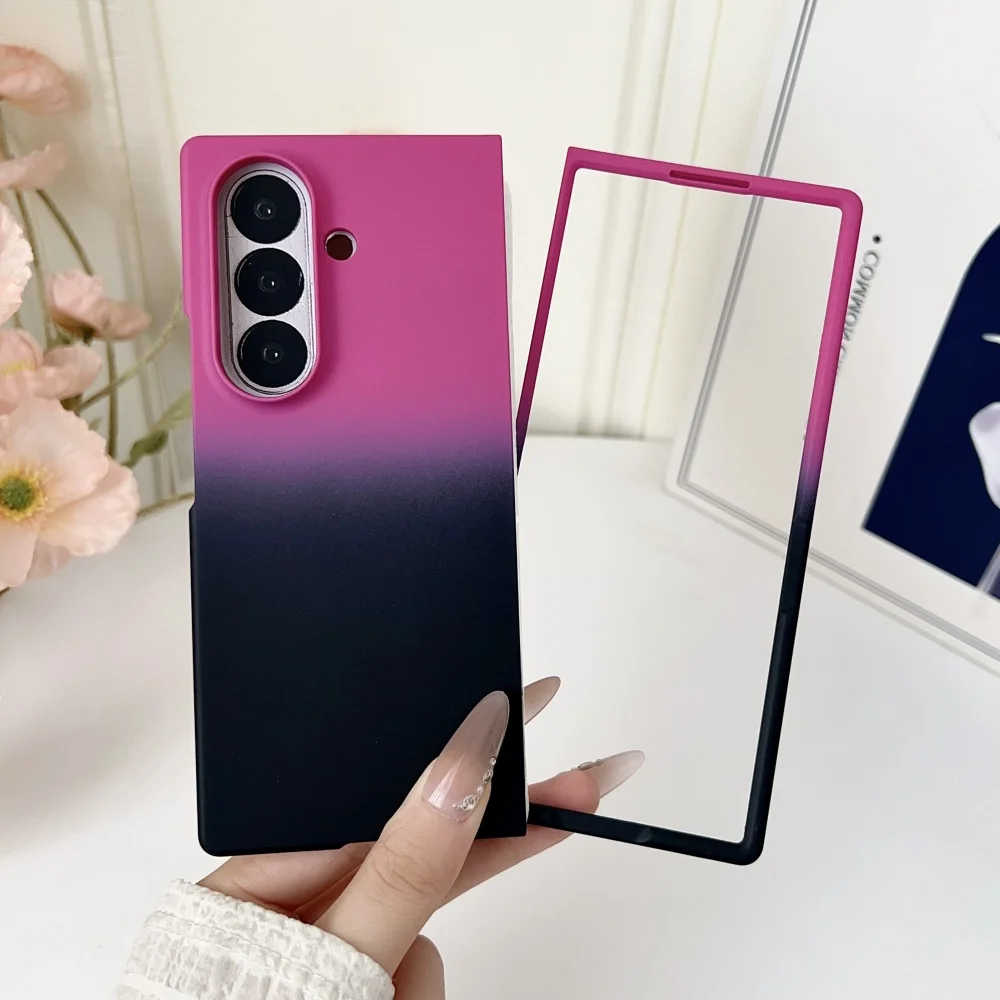 Ultra-Thin Gradient Shockproof Protective Case - Hard PC Cover for Samsung Galaxy Z Fold Series