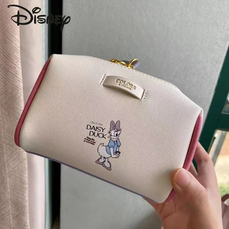 Disney Donald Duck Dai Silk Original 2023 New Women's Makeup Bag Luxury Brand Makeup Bags High -quality Cartoon Fashion Backpack