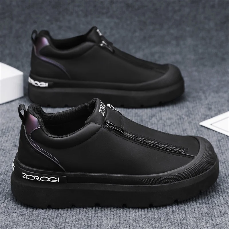 Herren-Freizeitsneaker mit Reißverschluss, Seitenansicht
