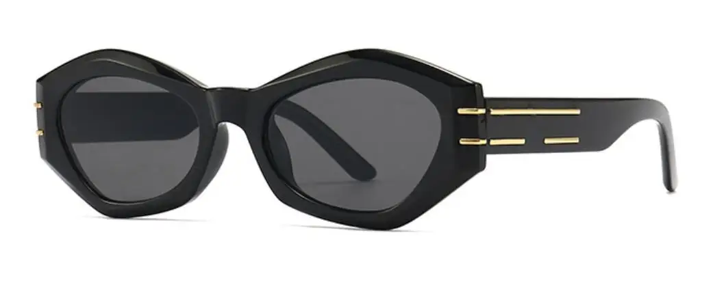 Vintage Black Butterfly Sung Female Summer Traving Metal Line Cateye Sun G UV400 Designer di marca da donna_voghion.com