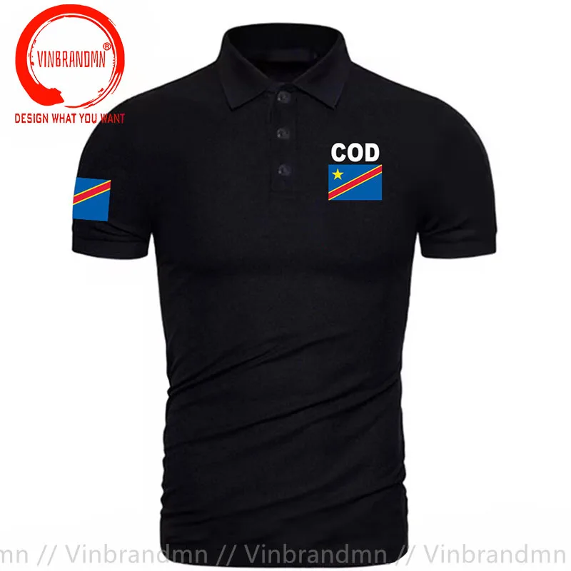 DRCongoPoloShirtsMenLuxuryBrandprintedforCountryCottonNation