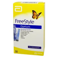 Bandelettes de test de glycémie Abbott FreeStyle Optium, sans codage requis pour FreeStyle Libre 2