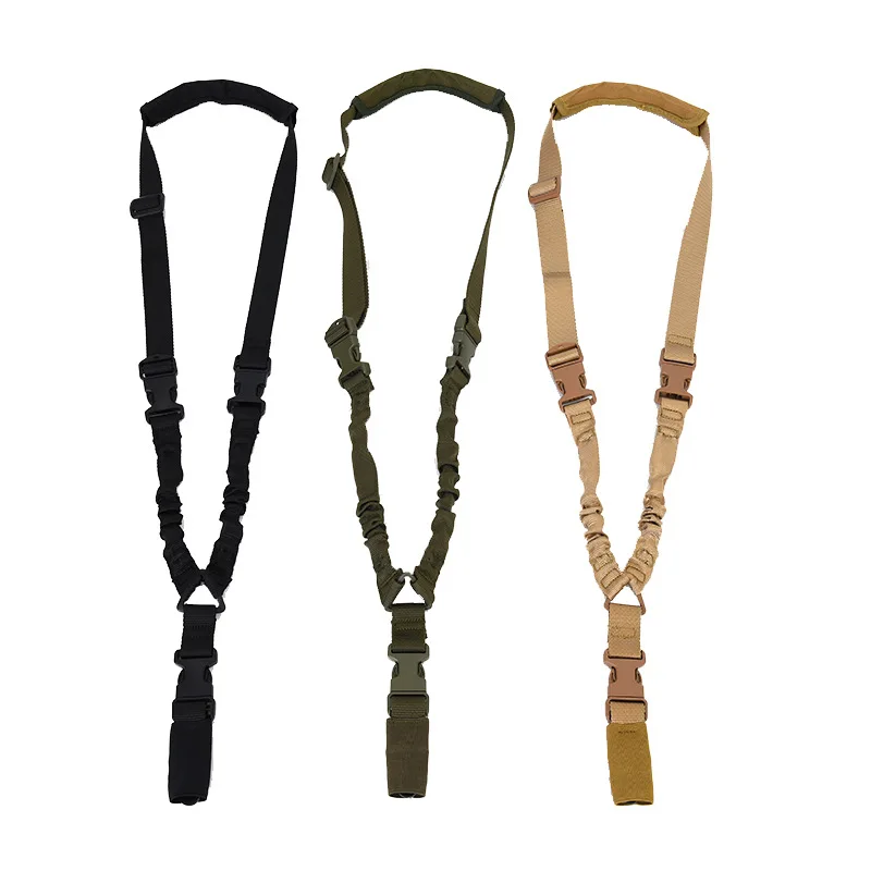 Ceinture pour fusil de chasse, équipement tactique à Point unique, sangle d'épaule, corde de fusil, ceinture avec boucle en métal