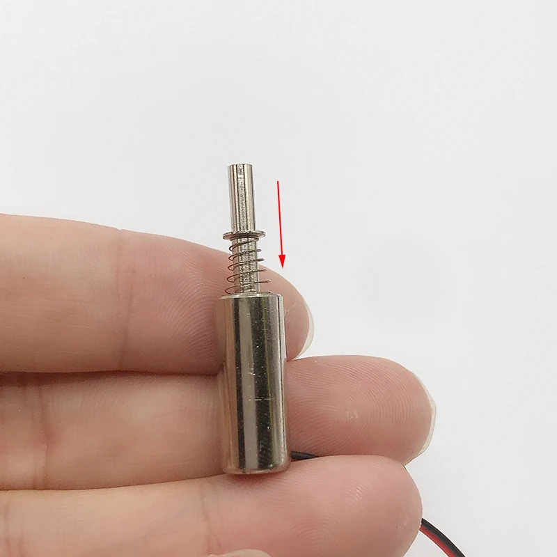 DC 3V/ 6V/ 9V/12V Cylindrical Suction Solenoid Electromagnet Big Push & Pull for Mini Fingerprint Lock 8mm Magnet Magnet Ring