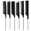 Professional Anti Static Pointed Tail Hair Styling Comb Hair Dye Brush Barber Steel Needle Pin Rat Tip Combs Barber Accessorie 2