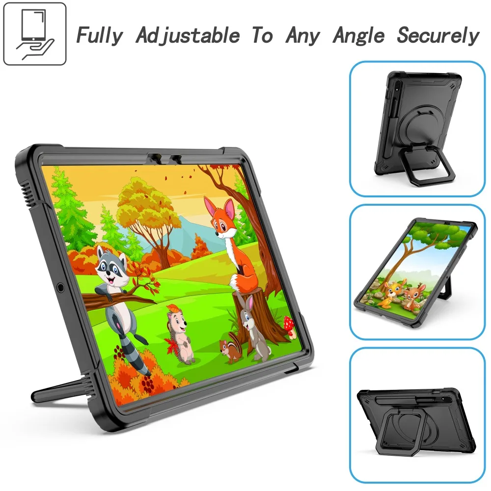 Durable 360 Rotating Stand Tablet Cover