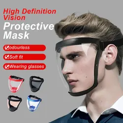 Transparent Facial Protection Mask Work Protector Face FaceMask Protective Outdoor Heating Home Kitchen Tools Full Face Mask