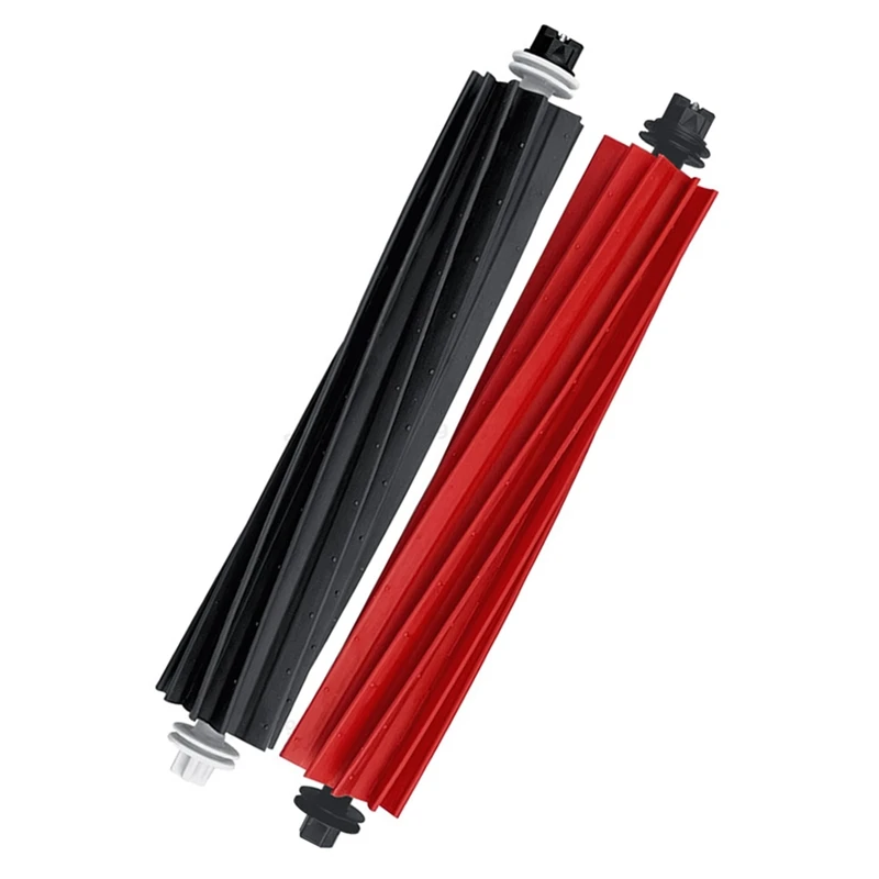 Фото 1 пара, прорезиненные Роликовые щетки для Xiaomi Roborock Q8 Max, Q8 Max +, Q5 Pro, Q5 Pro + №3