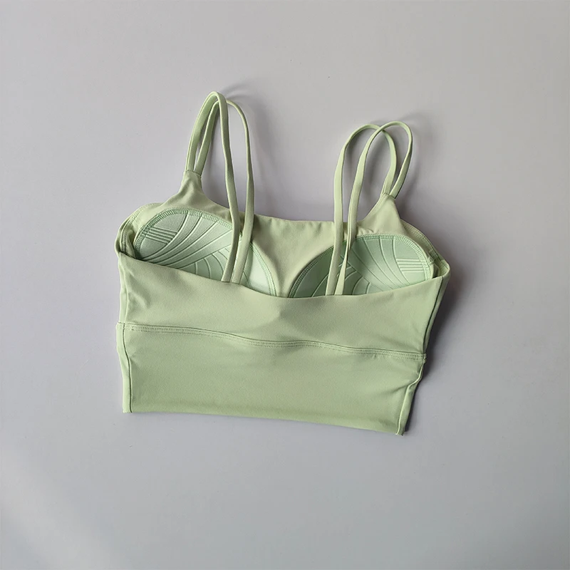 Sports Bra Women Lingerie Womens Bras Sports Underwear Womens Lingerie Crop Tops Gym Top Sports Tank Top Gym Tank Top Women Undershirt Integrated with Suspender Shock-absorbing Gathering Beauty Vest Style Running Pilates Yoga Suit