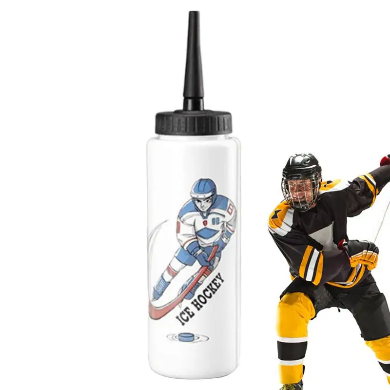

Football Water Bottles Squeeze Leak-Proof Large Capacity 1L Football Squirt Ice Hockey Water Bottle Football Squirt Bottle For