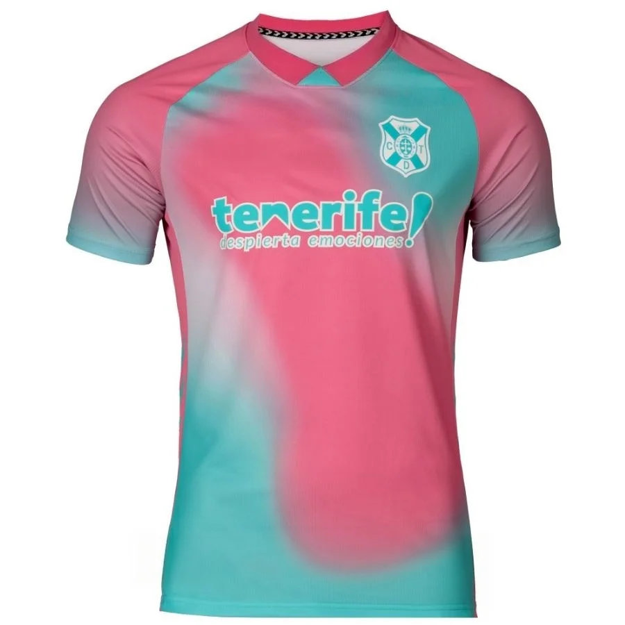 Neues 26-27 Teneriffa Heimtrikot, 3D-gedruckt, schnelltrocknend, Herren-Sport-Freizeit-T-Shirt, Familien-Partnerlook