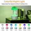 Jellyfish Humidifier USB Air Humidifier Aroma Diffuser Purifier Mist Sprayer Essential Colorful Rotation Night Light For Bedroom 4
